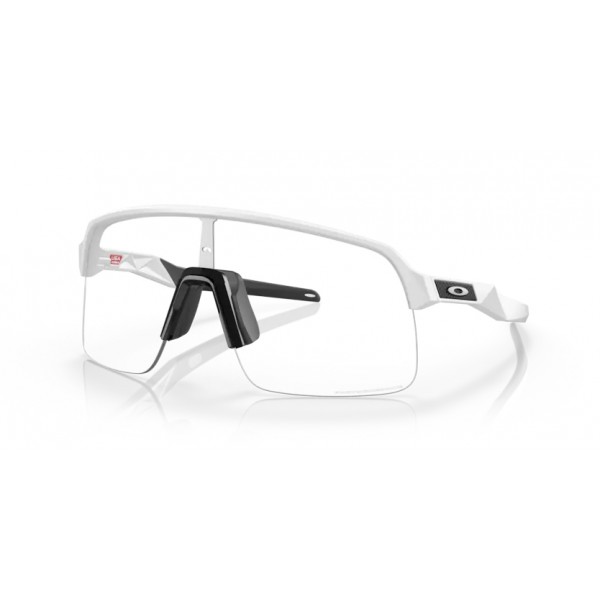 Oakley Sutro Lite Matte White w/ Clear To Black Iridium Photochromic Glasses