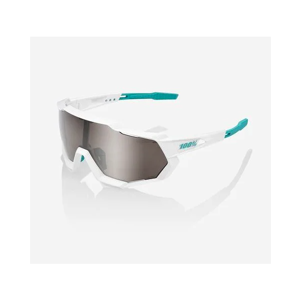 100% Speedtrap Bora White Hiper Silver sunglasses