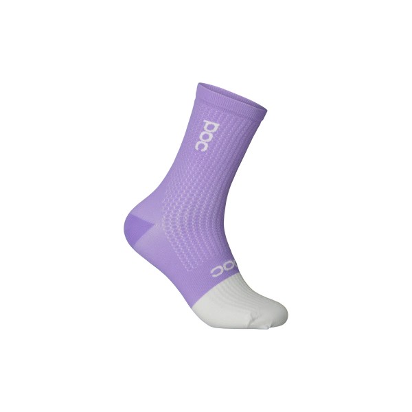 Poc Flair Sock Mid Chaussettes (Violet Améthyste/Hydrogène Blanc)