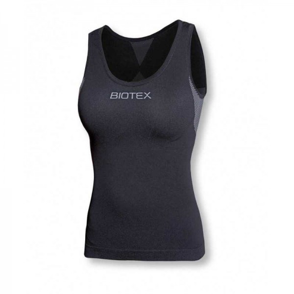 Camiseta sin mangas Biotex Sun para mujer (negra)