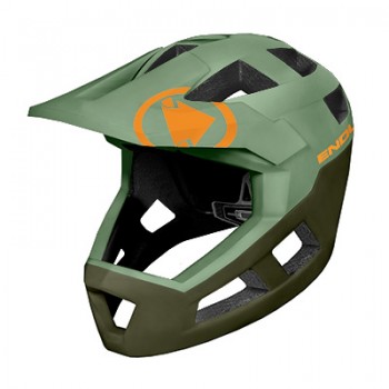 Casco Endura SingleTrack Full Face MIPS Helmet (Olive Green)