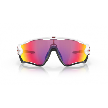 Oakley Jawbreaker Polished White w/ Prizm Road Glasses