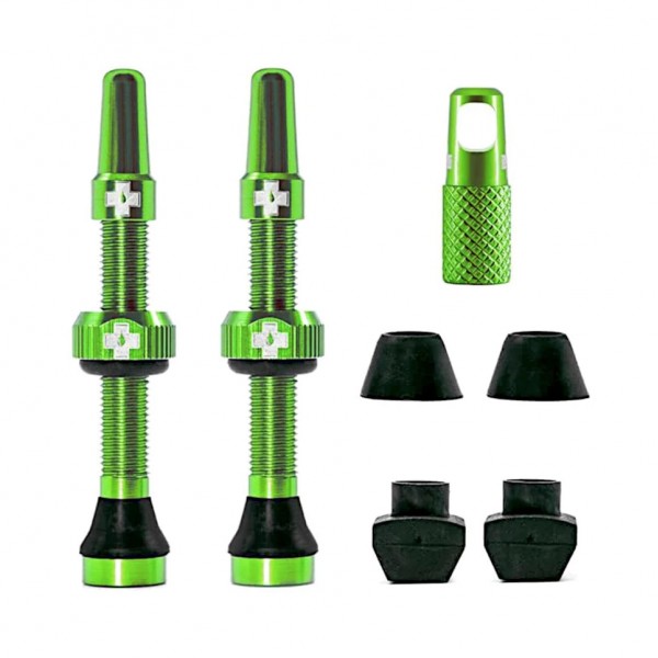 Muc-Off Pair of Tubeless Valves 60mm (Green)