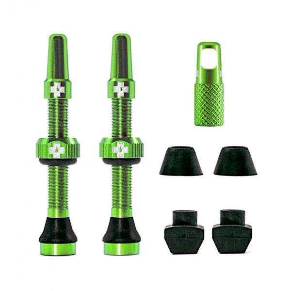 Muc-Off Pair of Tubeless Valves 80mm (Green)