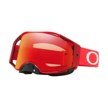 Mascherina Oakley Airbrake Mx Moto Red w/ Prizm MX Torch Iridium