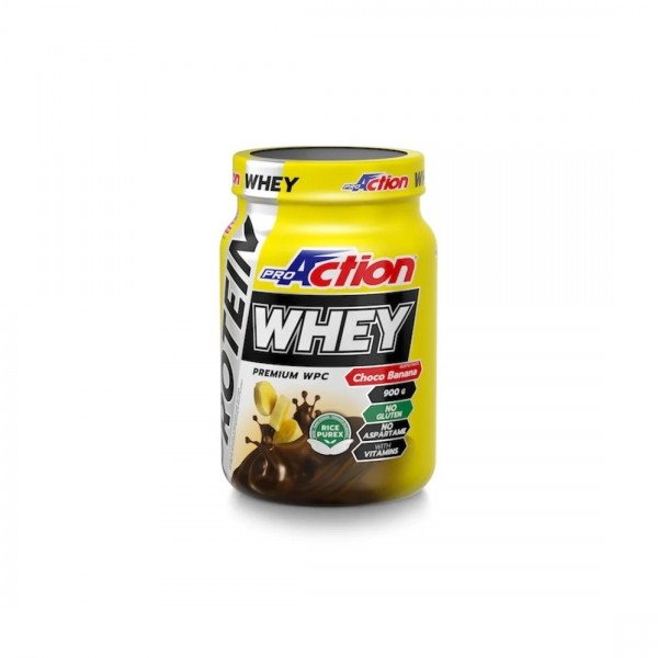 Proaction Protein Whey 900g Choco Plátano