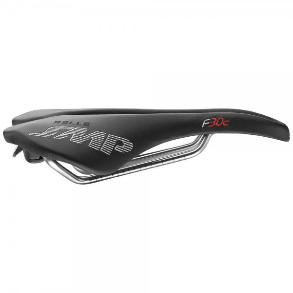Sella Selle SMP F30 Nera In Pelle - Made In Italy - Nuova Per Bici Da Strada E MTB
