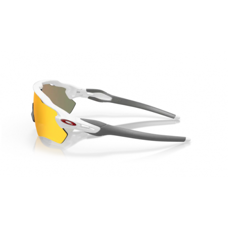 Oakley Radar EV Path Blanc Noir Poli avec Prizm Ruby