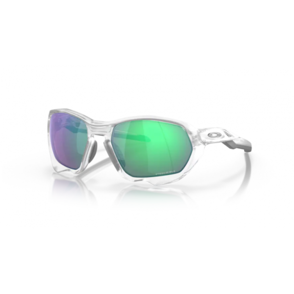Oakley Plazma Matte Clear w/ Prizm Road Jade Glasses