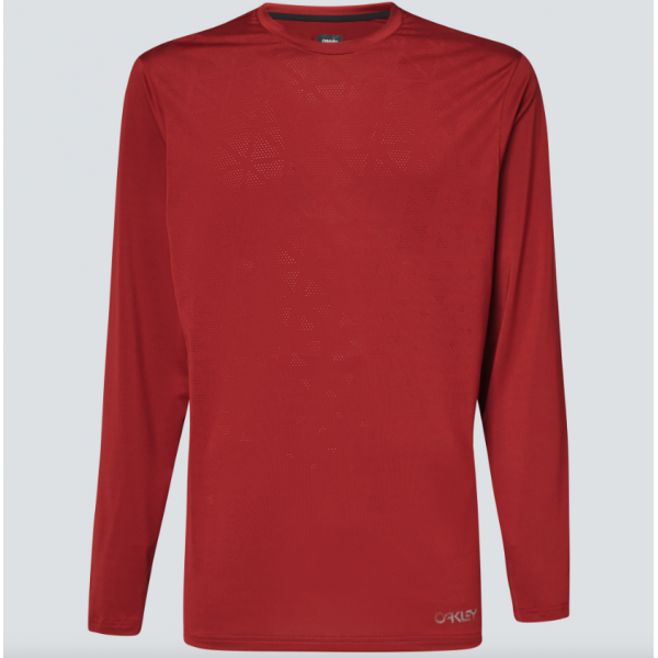 Camiseta Oakley Berm LS (rojo hierro)