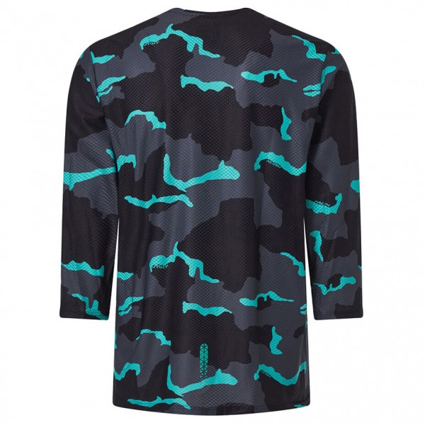 ✨【☆OAKLEY】3D LS シャツ…XL Oakley Ride Free LS Jersey B1B Camo BlackMintGrey
