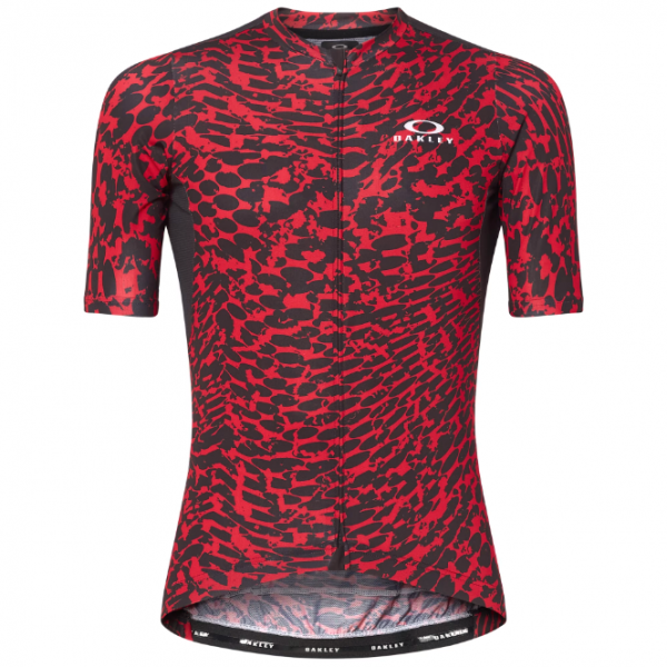 Camiseta Oakley Endurance Dazzle Camo (línea roja abstracta/negro)