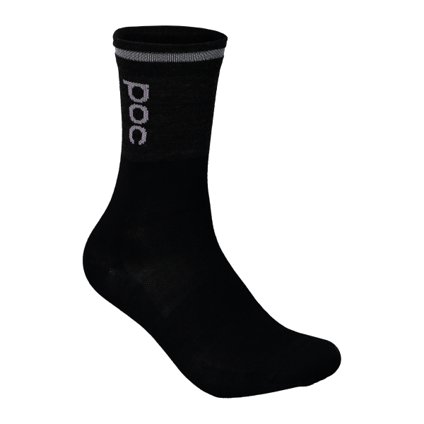 Calcetines Poc Thermal Sock Mid (gris silvanita/negro uranio)