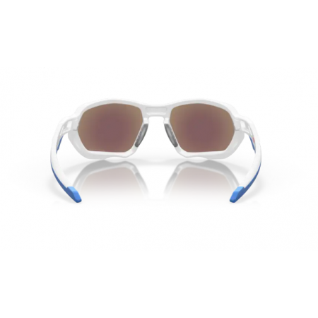 Oakley Plazma Matte White con gafas Prizm Sapphire