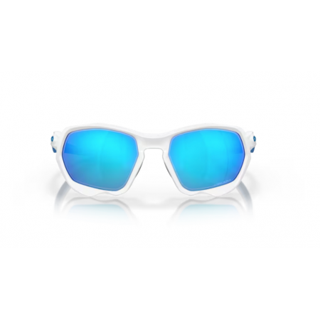 Oakley Plazma Matte White w/ Prizm Sapphire Glasses