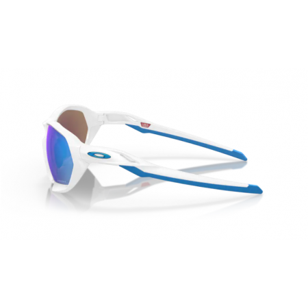 Oakley Plazma Matte White w/ Prizm Sapphire Glasses