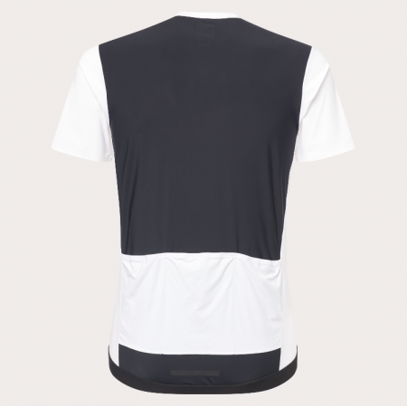 Jersey Oakley Point To Point con cremallera 1/4 (negro/blanco)