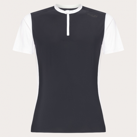 Maillot Oakley Point To Point 1/4 Zip (Noir/Blanc)