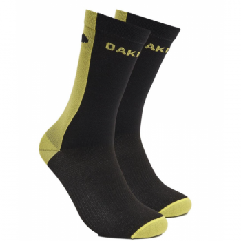 Calzini Oakley Icon Road Short Socks (Black/Sulphur)