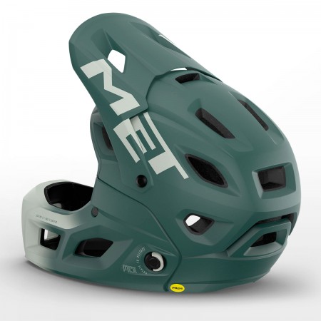 Met Parachute Mcr Mips Full Face Helmet (Seaweed Gray)