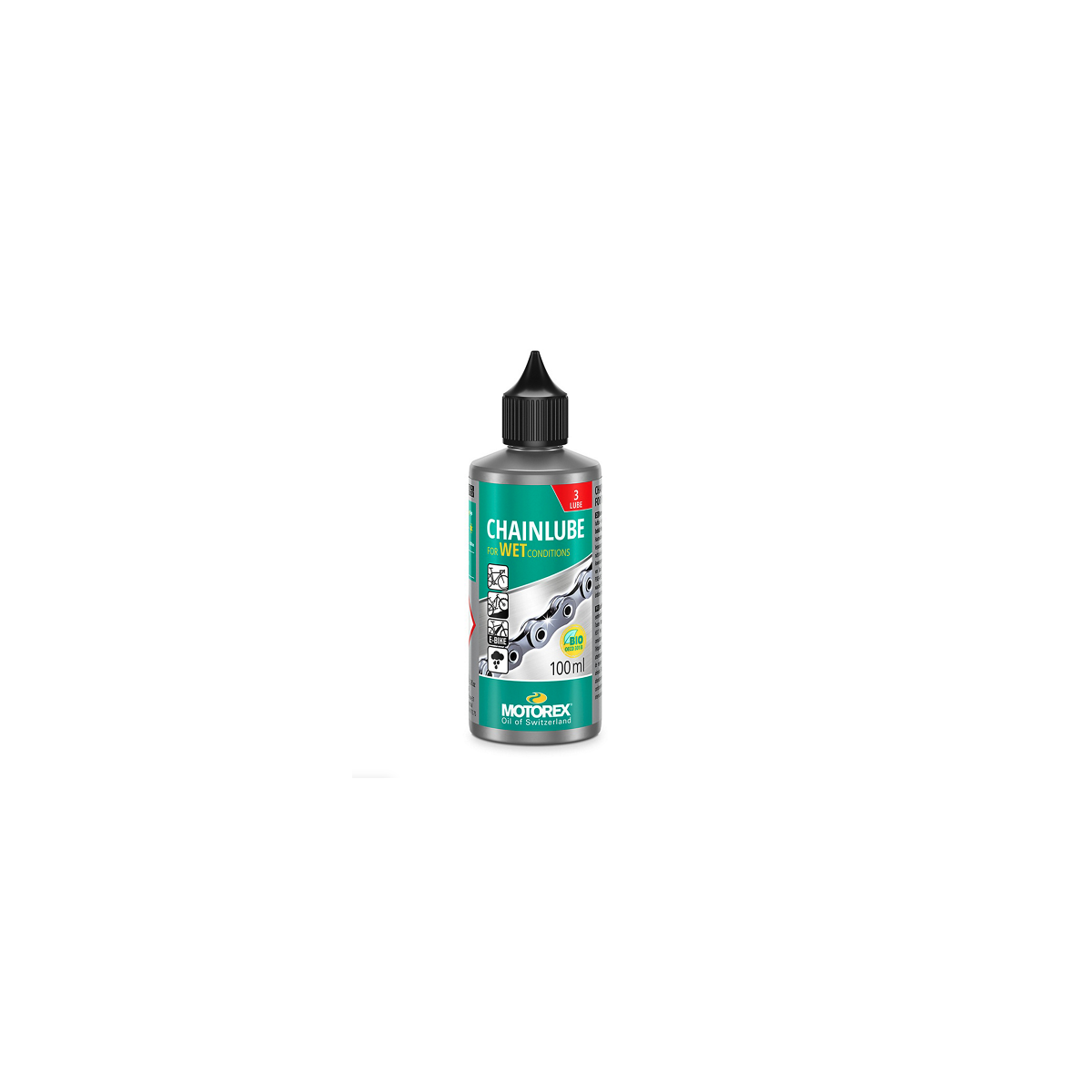 Lubrifiant chaîne vélo pour conditions humides Motorex 100 ml main image 1
