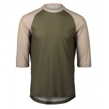 Poc MTB Pure 3/4 Sleeve Jersey (Epidote Green/Light Sandstone Beige)