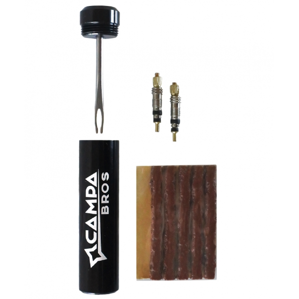 Campabros Kit Ripara Tubeless (5 Tappi 3,5 X 50mm E 2 Anime Valvola Presta)