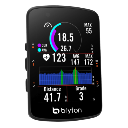 Bryton Ciclocomputer Rider 550D Con CAD e HRM