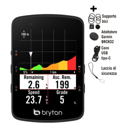 Bryton Ciclocomputer Rider 550E (Solo Dispositivo)