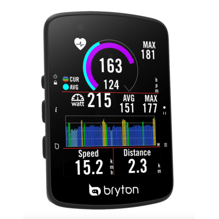 Bryton Ciclocomputer Rider 650T Con kit Dual Sensor e HRM