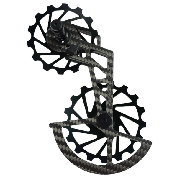 Kit Pulegge Oversize Digirit Per Ultegra 6800: Trasmissione Più Fluida E Silenziosa (Inox Nero/Rosso)
