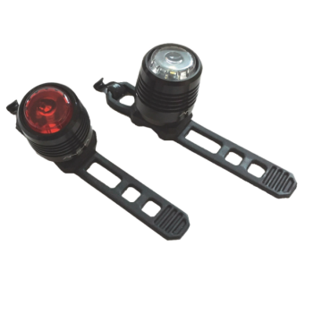 Anima Kit Fanalini A Led Anteriore/Posteriore In Plastica Ricaricabile USB 1 Led