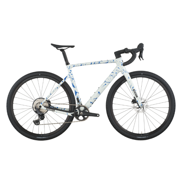 Bici Scott Addict Gravel 30 (White/Splatter Blue)