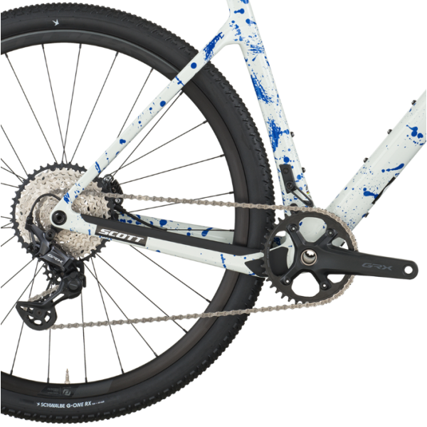 Bici Scott Addict Gravel 30 (White/Splatter Blue)