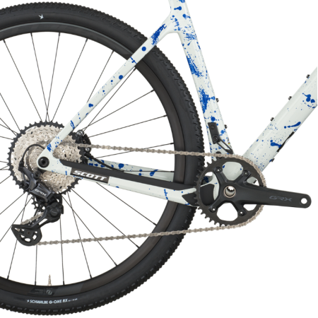 Bici Scott Addict Gravel 30 (White/Splatter Blue)