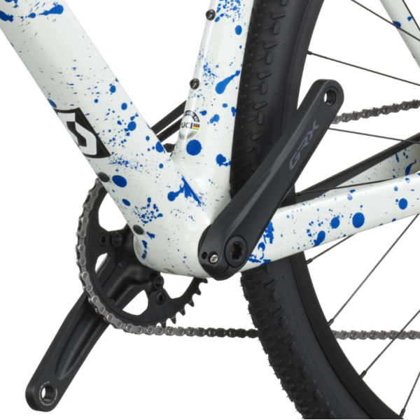 Bici Scott Addict Gravel 30 (White/Splatter Blue)