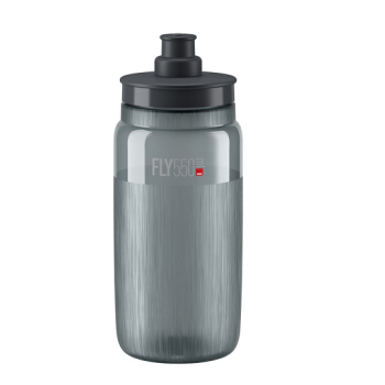 Elite Borraccia Fly Tex 550ml (Black Grey Logo)