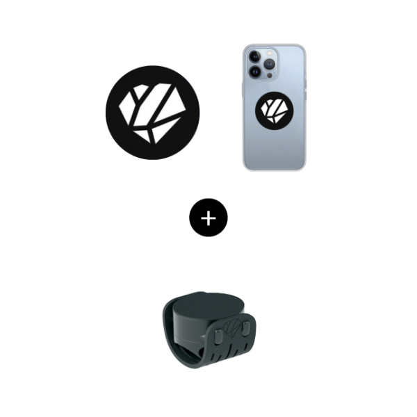 Shapeheart Piastra Metallo Adesiva + Supporto Magnetico