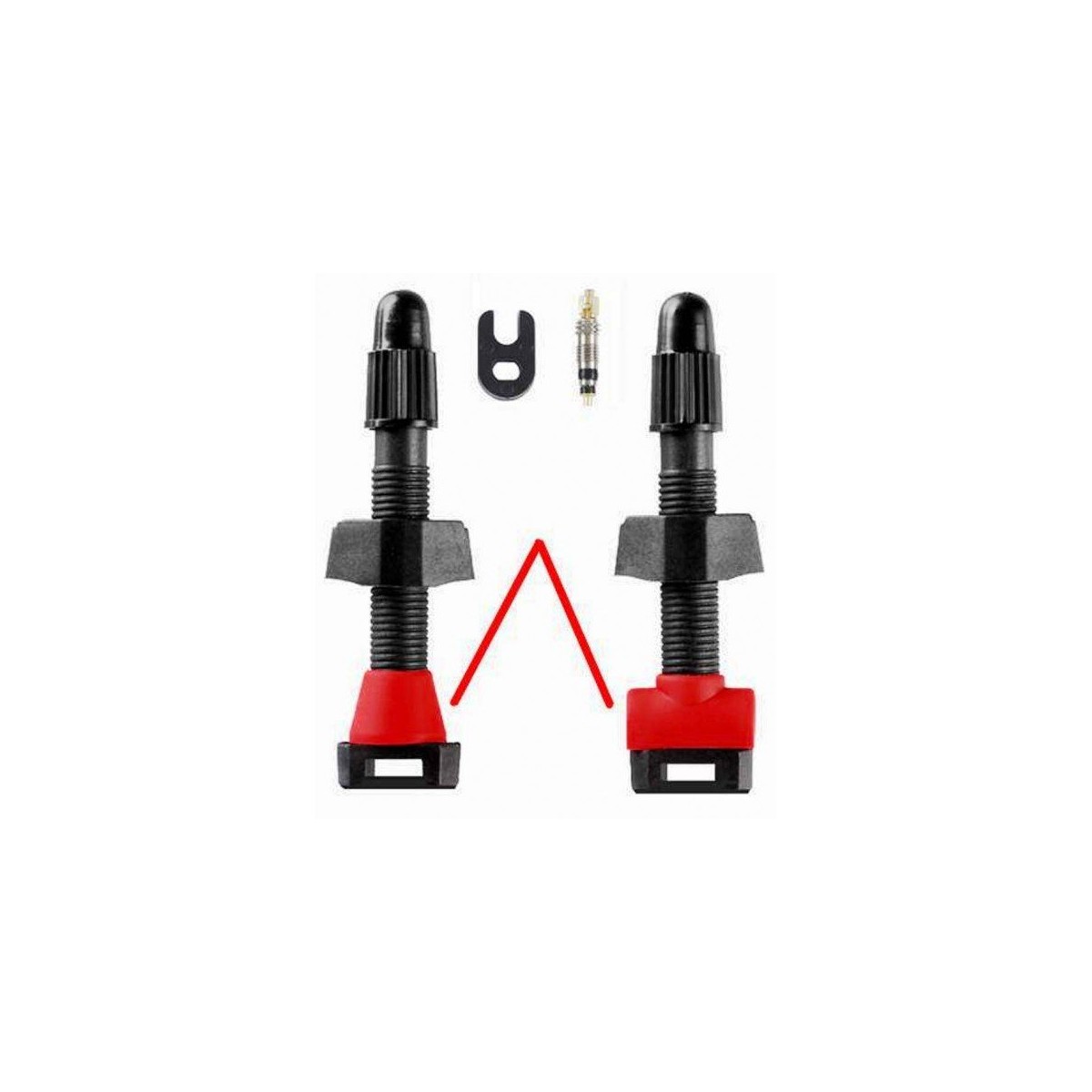 Valvole Tubeless Campagnolo 2-Way Fit – Coppia Argento/Nero – Presta – Ricambio Originale WH-SH001 - 4