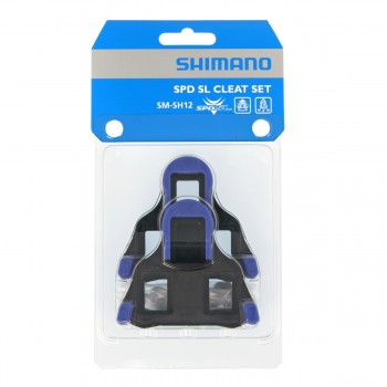 Kit Tacchette Shimano SM-SH12 SPD-SL  Pedali Corsa Blu 2°