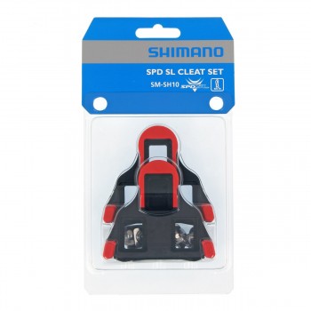 Kit Tacchette Pedali Shimano SPD-SL SH10 Rosso 0°