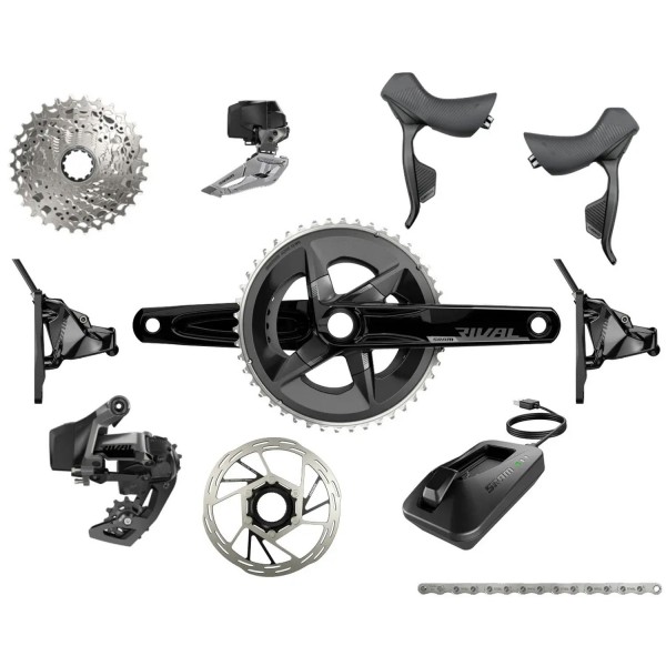 Gruppo Sram Rival eTap AXS Disc 2x12V.