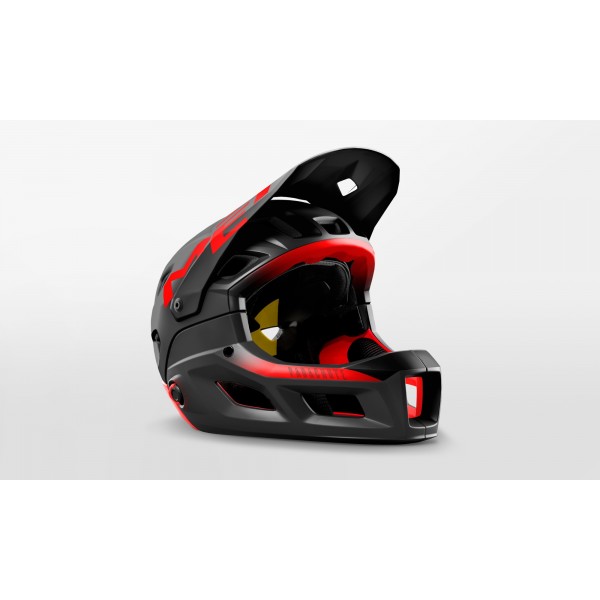 Full Face Helmet Met Parachute Mcr Mips (Black/Red)