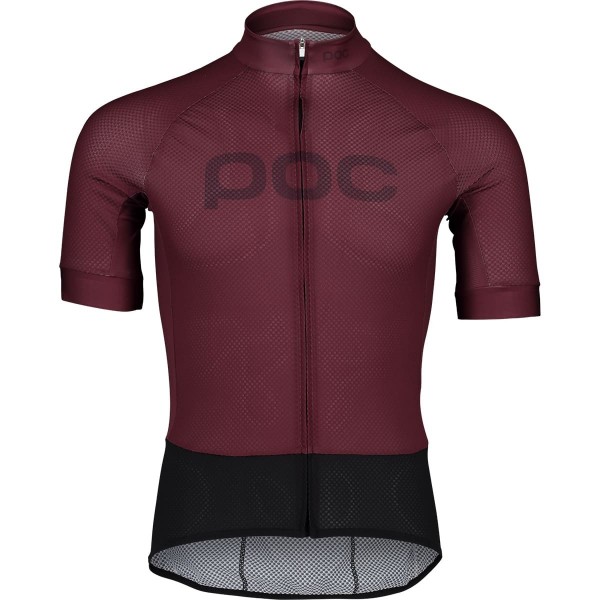 Maglia Poc Essential Road Logo Jersey (Logo Bordeaux)