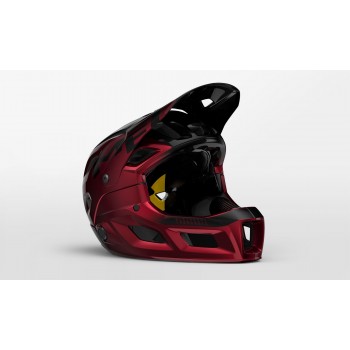 Casco Integrale Met Parachute Mcr Mips (Rosso/Nero Metallizzato)