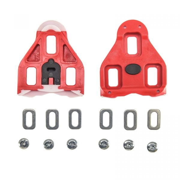 Kit Tacchetta Pedali Look Delta Rosso