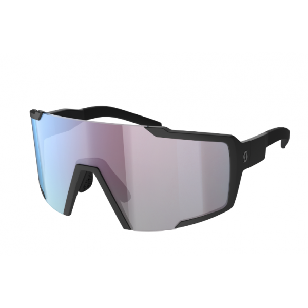 Scott Shield Compact Sunglasses (Marble Black / Teal Chrome)