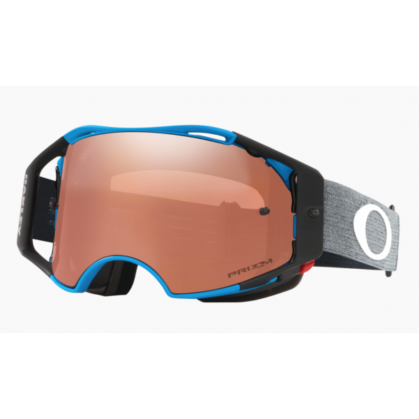 Mascherina Oakley Airbrake Mtb Minnaar Distress Blue W/Prizm Black