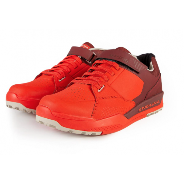 Endura MT500 Burner Clipless Shoes (Orange / Red)