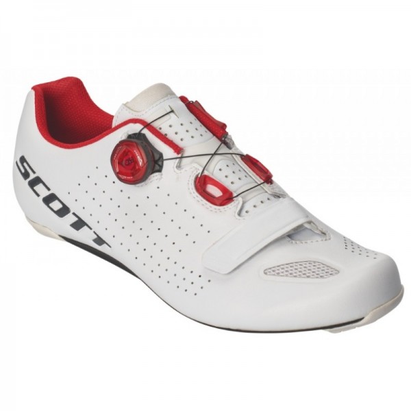 Scott Road Vertec Shoes (White / Red)